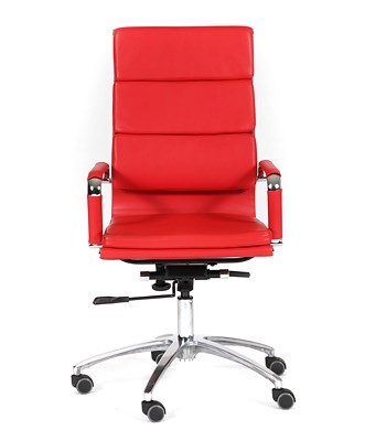 Офисное кресло CHAIRMAN 750 экокожа красная в Орле - изображение 1